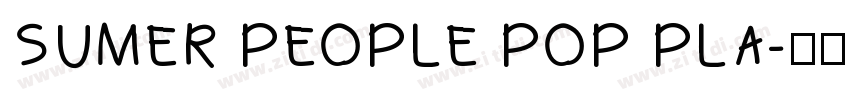 SUMER PEOPLE POP PLA字体转换